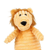 Maxbell Animal Shape Corduroy Pet Toy Dog Puppy Chewing Biting Toy Lion