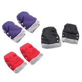 Maxbell Baby Pushchair Hand Gloves Warm Comfort Anti-Freeze Pram Hand Gloves Black