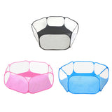 Maxbell Foldable Play Pen Cage Hamster Rabbit Guinea Pig Gerbil Indoor/Outdoor Pink