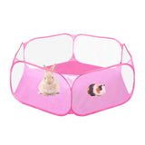 Maxbell Foldable Play Pen Cage Hamster Rabbit Guinea Pig Gerbil Indoor/Outdoor Pink