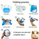 Maxbell Foldable Play Pen Cage Hamster Rabbit Guinea Pig Gerbil Indoor/Outdoor Pink