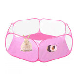 Maxbell Foldable Play Pen Cage Hamster Rabbit Guinea Pig Gerbil Indoor/Outdoor Pink