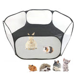 Maxbell Foldable Play Pen Cage Hamster Rabbit Guinea Pig Gerbil Indoor/Outdoor Black
