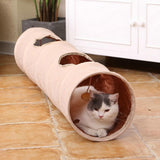 Maxbell Cat Tunnel Crinkle Tent with Ball Collapsible Interactive Pet Hiding Toy 50"