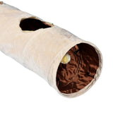 Maxbell Cat Tunnel Crinkle Tent with Ball Collapsible Interactive Pet Hiding Toy 50"