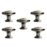 Maxbell 5pcs Zinc Alloy Pull Handle Knob for Wardrobe Cupboard Cabinet Door Drawer