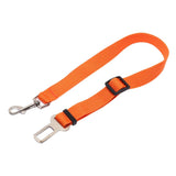 Maxbell Adjustable Pet Cat Dog Car Seat Belt Nylon Leash For Pet Dog Cat Orange