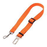 Maxbell Adjustable Pet Cat Dog Car Seat Belt Nylon Leash For Pet Dog Cat Orange