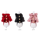 Maxbell Small Dog Winter Warm Clothes Clothing New Year Outfit Apparels Red-M