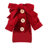 Maxbell Small Dog Winter Warm Clothes Clothing New Year Outfit Apparels Red-M