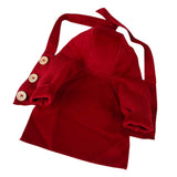 Maxbell Small Dog Winter Warm Clothes Clothing New Year Outfit Apparels Red-M