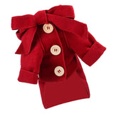 Maxbell Small Dog Winter Warm Clothes Clothing New Year Outfit Apparels Red-M