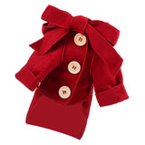 Maxbell Small Dog Winter Warm Clothes Clothing New Year Outfit Apparels Red-M