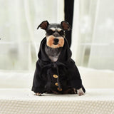 Maxbell Small Dog Winter Warm Clothes Clothing New Year Outfit Apparels Grey-M
