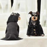 Maxbell Small Dog Winter Warm Clothes Clothing New Year Outfit Apparels Grey-M
