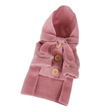 Maxbell Small Dog Winter Warm Clothes Clothing New Year Outfit Apparels Pink-XS