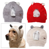 Maxbell Dog Hat Winter Warm Dog Headwear for Small Medium Dogs Beige