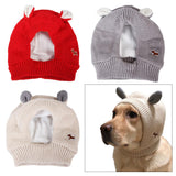 Maxbell Dog Hat Winter Warm Dog Headwear for Small Medium Dogs Beige