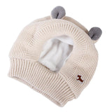 Maxbell Dog Hat Winter Warm Dog Headwear for Small Medium Dogs Beige