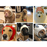 Maxbell Dog Hat Winter Warm Dog Headwear for Small Medium Dogs Beige