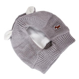 Maxbell Dog Hat Winter Warm Dog Headwear for Small Medium Dogs Grey