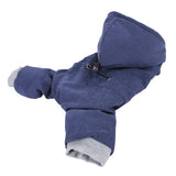 Dog Coat Winter Small Pet Dog Cat Jacket Clothes Blue XL