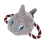 Maxbell Funny Dog Toy Puppy Chew Squeaker Squeaky Stuffed Plush Play Toy  Shark