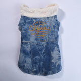 Maxbell Cute Small Dog Warm Coat Puppy Clothing New Year Outfit Apparels Blue-S
