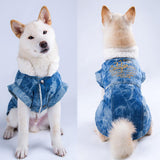 Maxbell Cute Small Dog Warm Coat Puppy Clothing New Year Outfit Apparels Blue-S