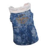 Maxbell Cute Small Dog Warm Coat Puppy Clothing New Year Outfit Apparels Blue-L