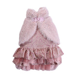 Maxbell Small Pet Cat Dogs Clothing Puppy Princess Costume   Pink M