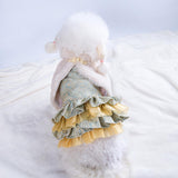 Maxbell Small Pet Cat Dogs Clothing Puppy Princess Costume   Green S