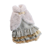 Maxbell Small Pet Cat Dogs Clothing Puppy Princess Costume   Back Length 25cm