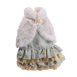 Maxbell Small Pet Cat Dogs Clothing Puppy Princess Costume   Back Length 25cm