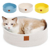 Maxbell Cat Sleeping Cozy Bed Cat Paw Scratcher Bed Nest House For Cat Kitten Yellow