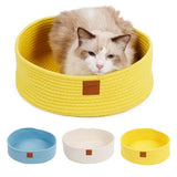 Maxbell Cat Sleeping Cozy Bed Cat Paw Scratcher Bed Nest House For Cat Kitten Yellow