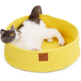 Maxbell Cat Sleeping Cozy Bed Cat Paw Scratcher Bed Nest House For Cat Kitten Yellow