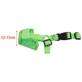 Maxbell Adjustable Dog Muzzle for Barking Soft Dog Mouth Cover Anti-bite Green S