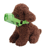 Maxbell Adjustable Dog Muzzle for Barking Soft Dog Mouth Cover Anti-bite Green S