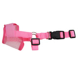 Maxbell Adjustable Dog Muzzle for Barking Soft Dog Mouth Cover Anti-bite Pink S