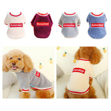 Maxbell Cute Dog Puppy Winter Warm Coat Dogs Comfortable Outdoor Apparels Grey-M