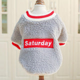 Maxbell Cute Dog Puppy Winter Warm Coat Dogs Comfortable Outdoor Apparels Grey-M