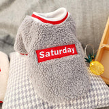 Maxbell Cute Dog Puppy Winter Warm Coat Dogs Comfortable Outdoor Apparels Grey-M