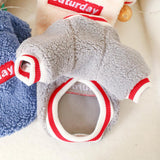 Maxbell Cute Dog Puppy Winter Warm Coat Dogs Comfortable Outdoor Apparels Grey-M