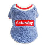 Maxbell Cute Dog Puppy Winter Warm Coat Dogs Comfortable Outdoor Apparels Blue-XS