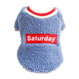 Maxbell Cute Dog Puppy Winter Warm Coat Dogs Comfortable Outdoor Apparels Blue-XS