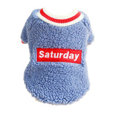 Maxbell Cute Dog Puppy Winter Warm Coat Dogs Comfortable Outdoor Apparels Blue-XS