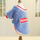 Maxbell Cute Dog Puppy Winter Warm Coat Dogs Comfortable Outdoor Apparels Blue-XS