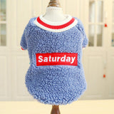 Maxbell Cute Dog Puppy Winter Warm Coat Dogs Comfortable Outdoor Apparels Blue-XS
