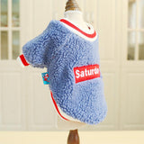 Maxbell Cute Dog Puppy Winter Warm Coat Dogs Comfortable Outdoor Apparels Blue-S